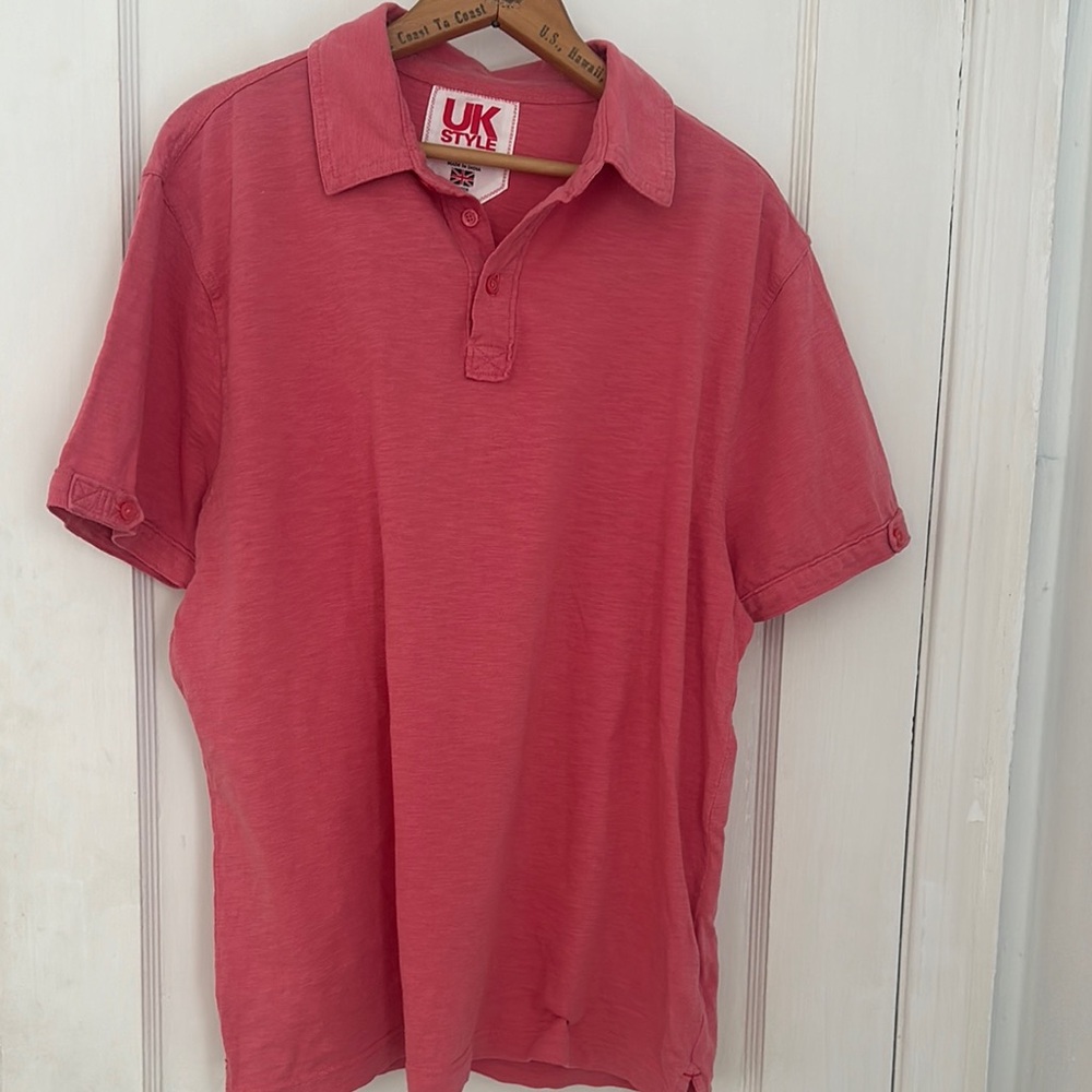 French Connection Red Polo Shirt Casual Essential